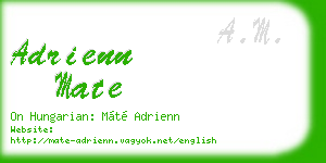adrienn mate business card