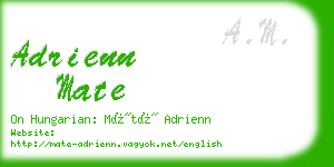 adrienn mate business card